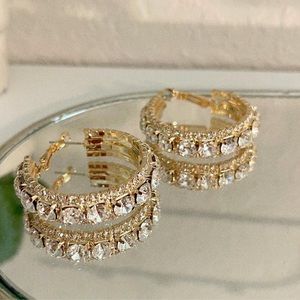 Gold hoop earrings